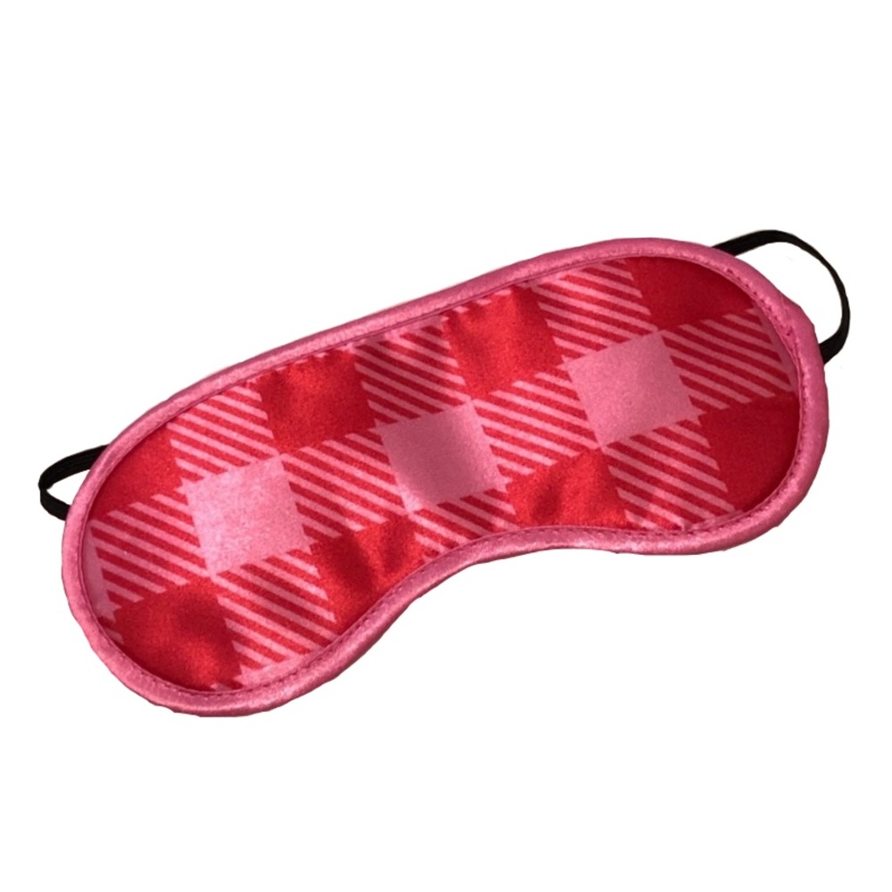 🆕 New Red and Pink Satin Sleep/Travel Eye Mask